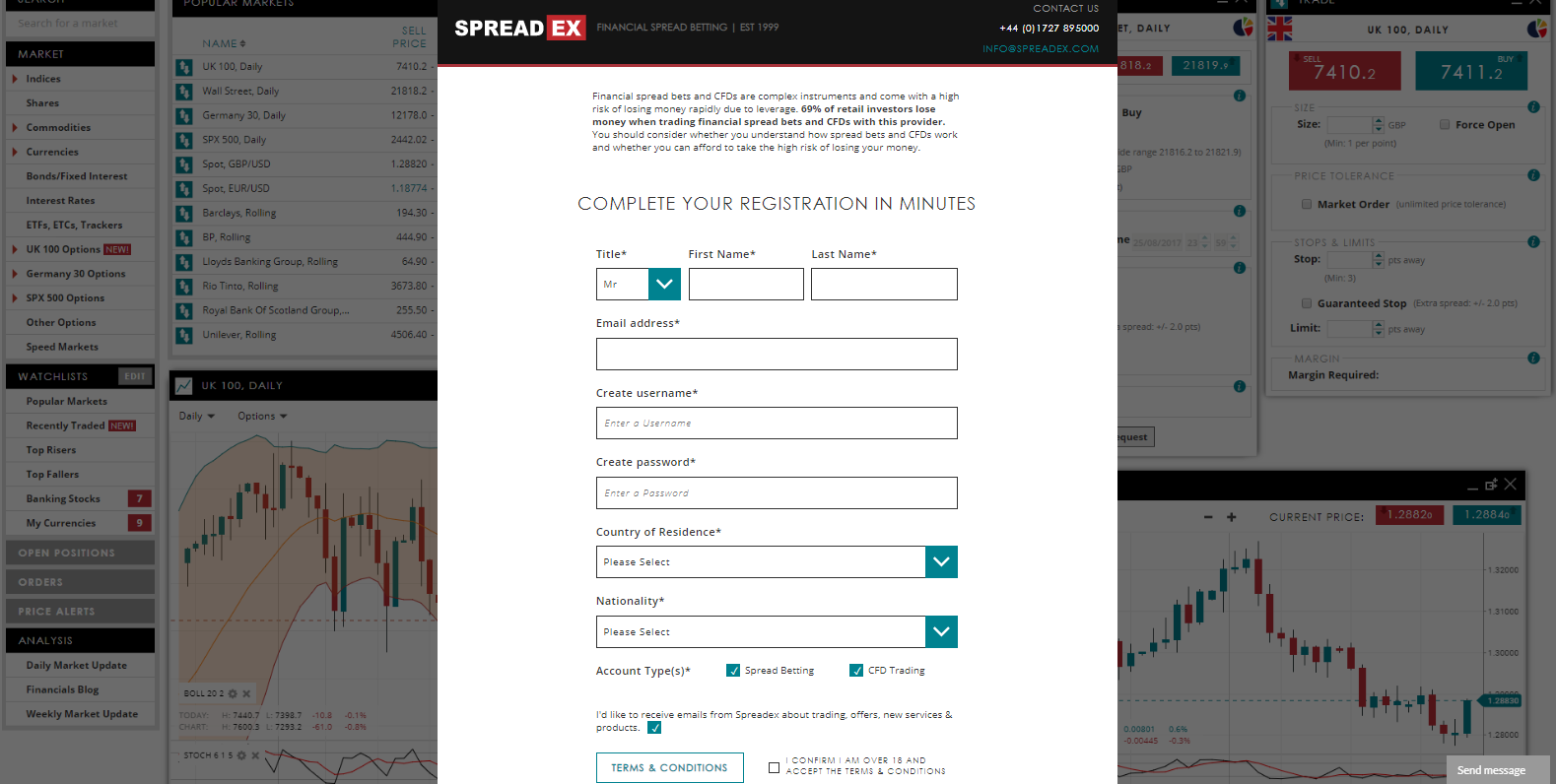 Spreadex Review account opening procedure Spreadex Review account opening procedure